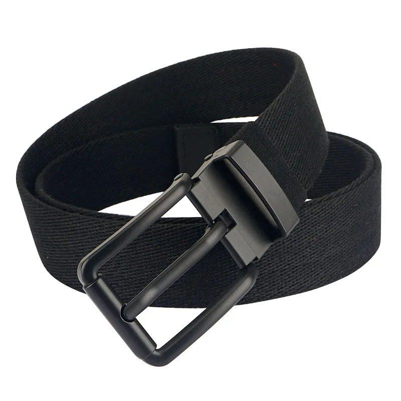 

New Canvas Men Belt High Quality Nylon Alloy Pin Buckle Men's Belts Casual Cowboy Pants Versatile Belts Students Luxury Belt