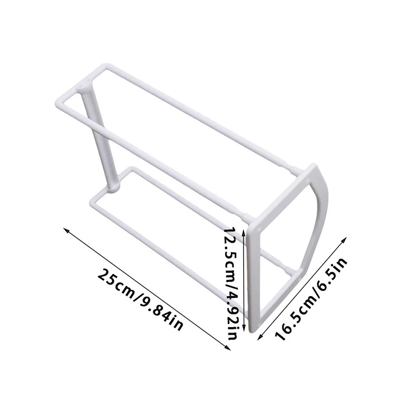 Hanging Rod Bracket Hanger Stacker For Closet Laundry Room Holds Clothes Hangers Storage Rack Holder Clothes Hangers