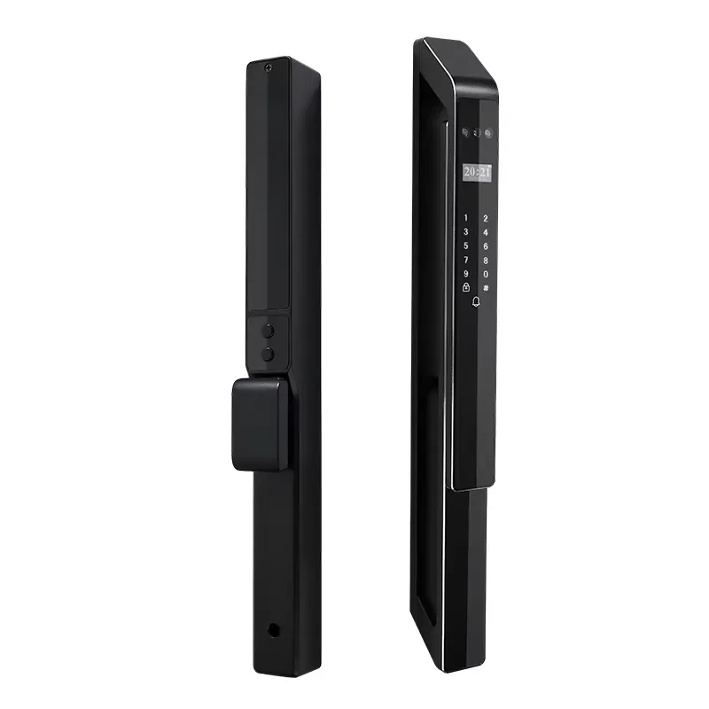 Convenient Waterproof Smart Door for Aluminum Commercial Doors with 3D Biometric Fingerprint APP Control (