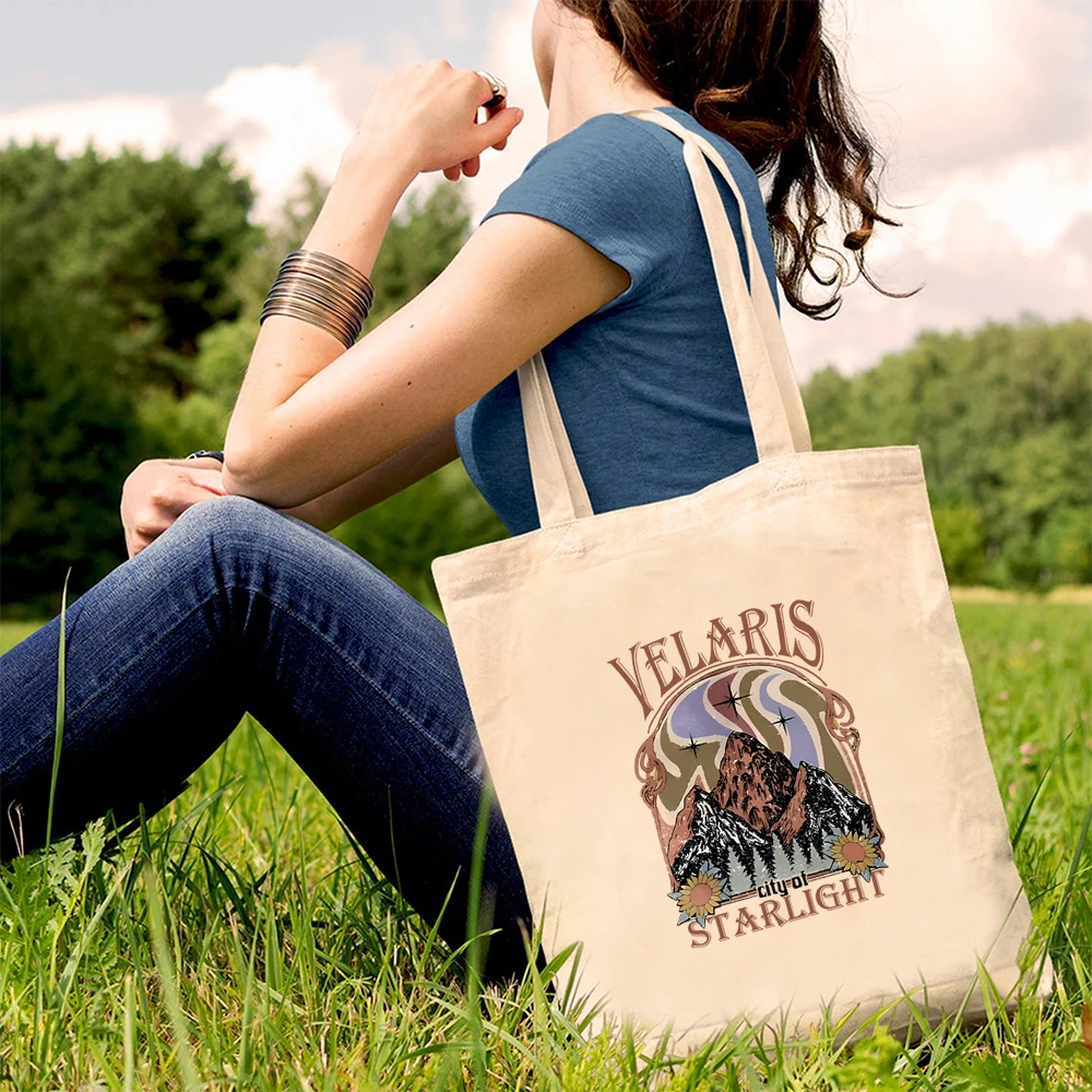 Velaris Tote Bag A Court of Thorns and Roses Shopping Bag Sarah J Maas Night Court Handbag City of Starlight SJM Bookish Tote