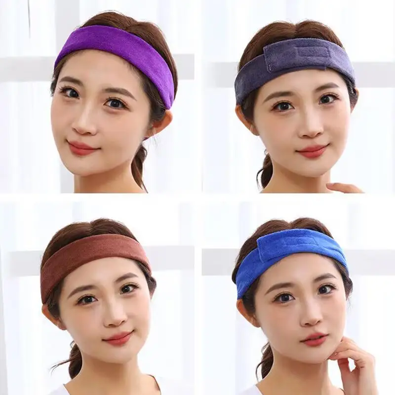 Adjustable Perm Facial Headband Make Up Wrap Head Cloth Headband Towel For Face Washing Absorb Water Hairdresser Styling Tools