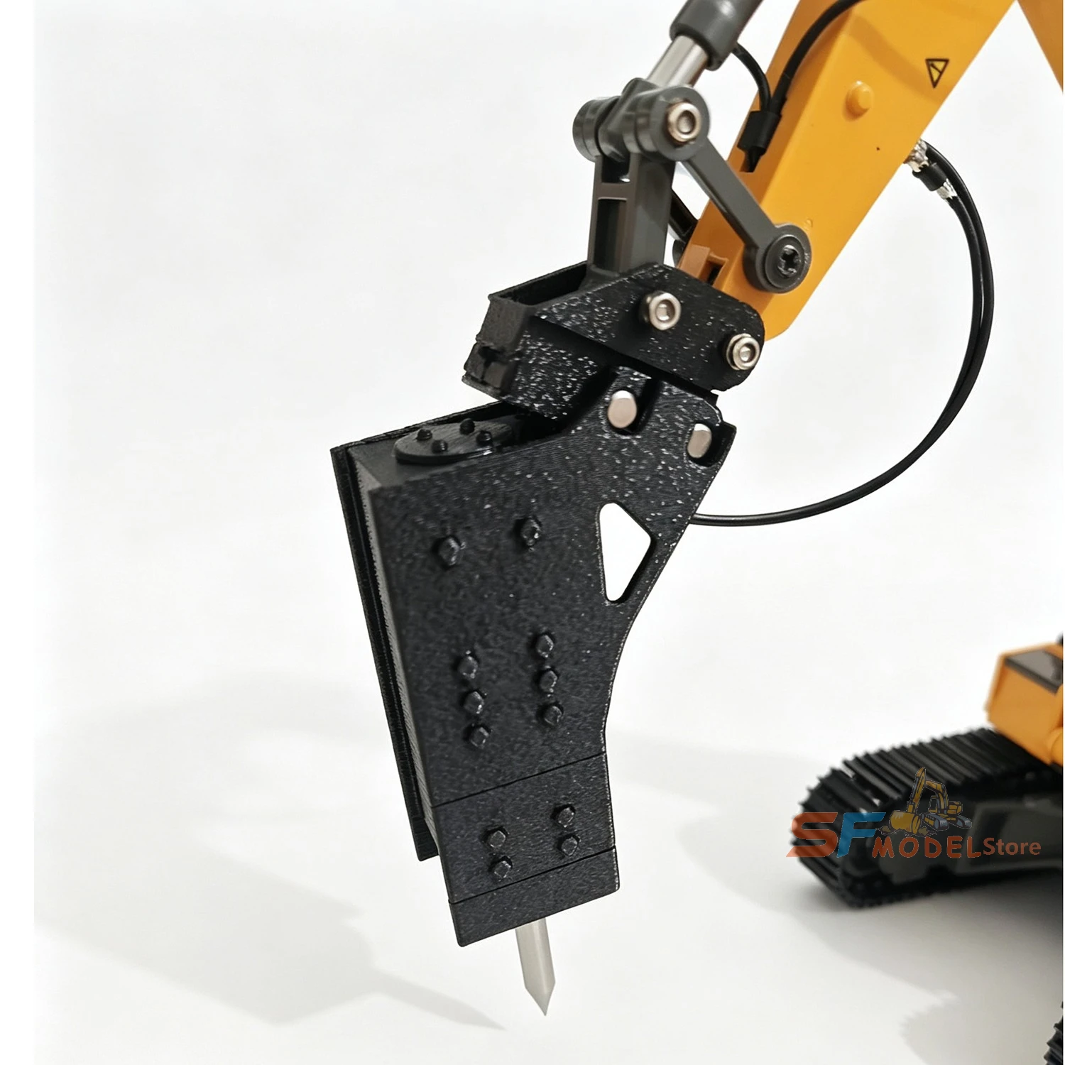 Excavator Breaker Cone/Bucket Quick-Change Fittings for 1/50 Scale YIGONG 970/520 Remote Control Excavator Model Attachments