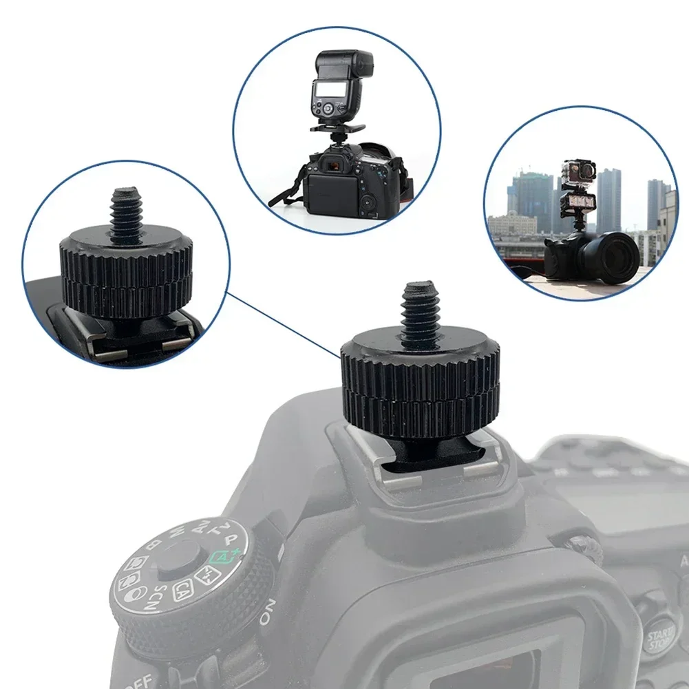 Triple Hot Shoe Mount Adapter Hot Shoe Flash Stand Adapter Kit For DSLR Camera Rig Camera Flash Shoe