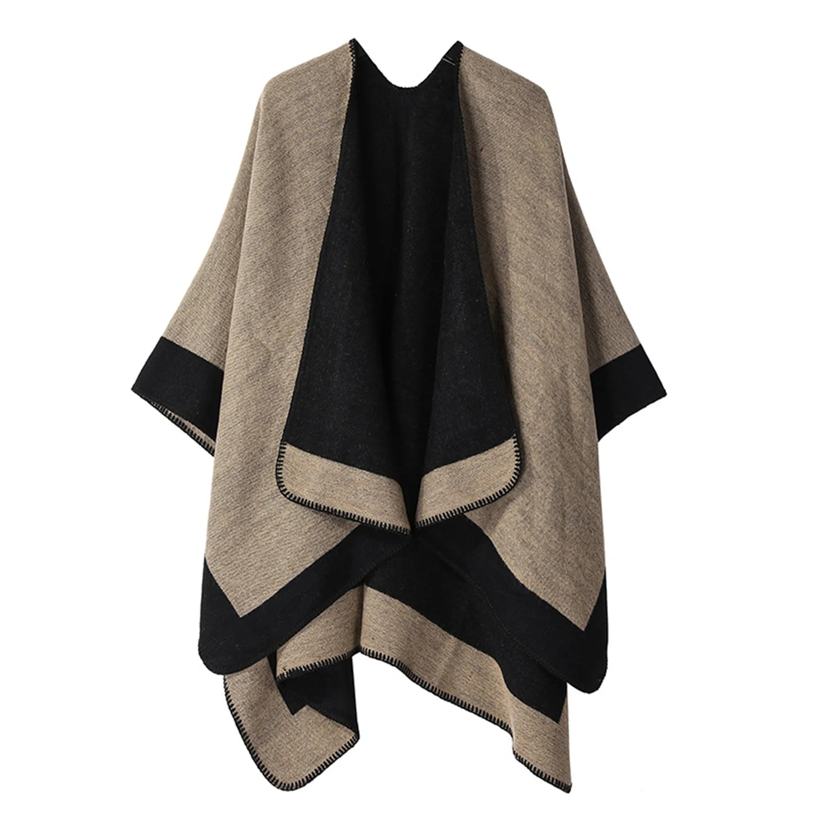 Cashmere Women Capes Scarf Winter Pashmina Shawls Cashmere Thick Wraps Lady Tassel Warm Scarves Cloaks Coat Hairy Bufanda Stoles