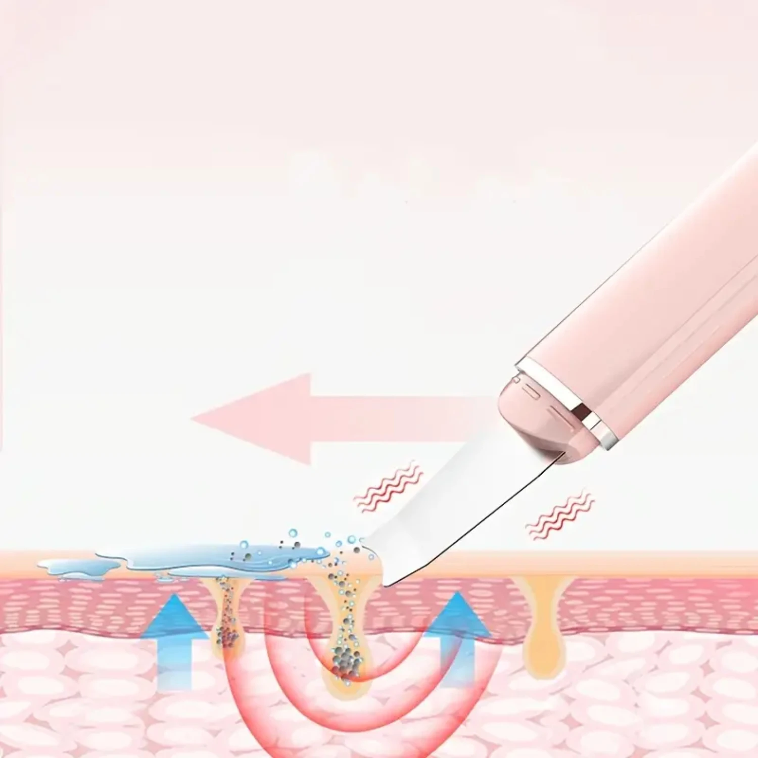 Espátula de pele recarregável portátil removedor de cravo para limpeza profunda dos poros e tratamento eficaz de cuidados faciais