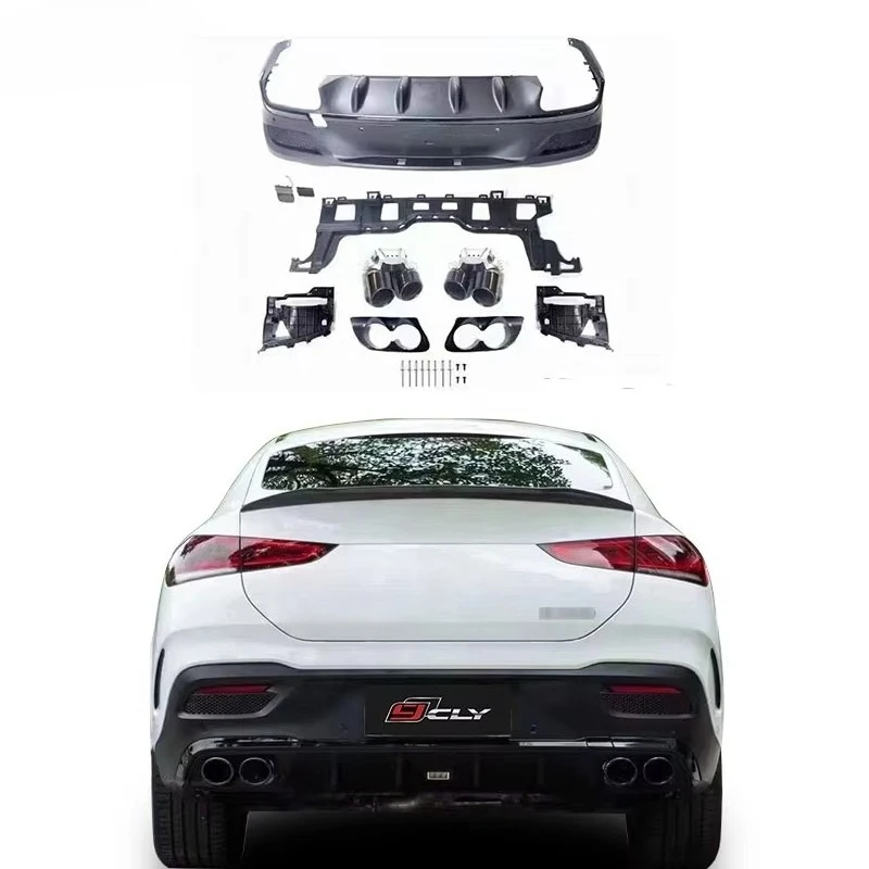 

Rear Diffuser for 2021 2022 GLE Coupe W167 C167 Change to GLE53 Bumper Diffuser Exhaust Pipe Rear Lip Tips