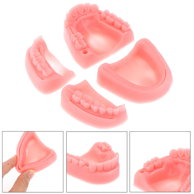 4pcs/set Medical suture training module soft gum model food-grade silicone dental model teaching equipment