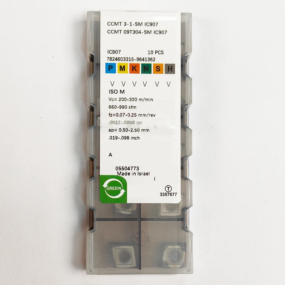 

HUAZHICHUN CCMT 09T304-SM IC907 Milling Inserts Turning Tools