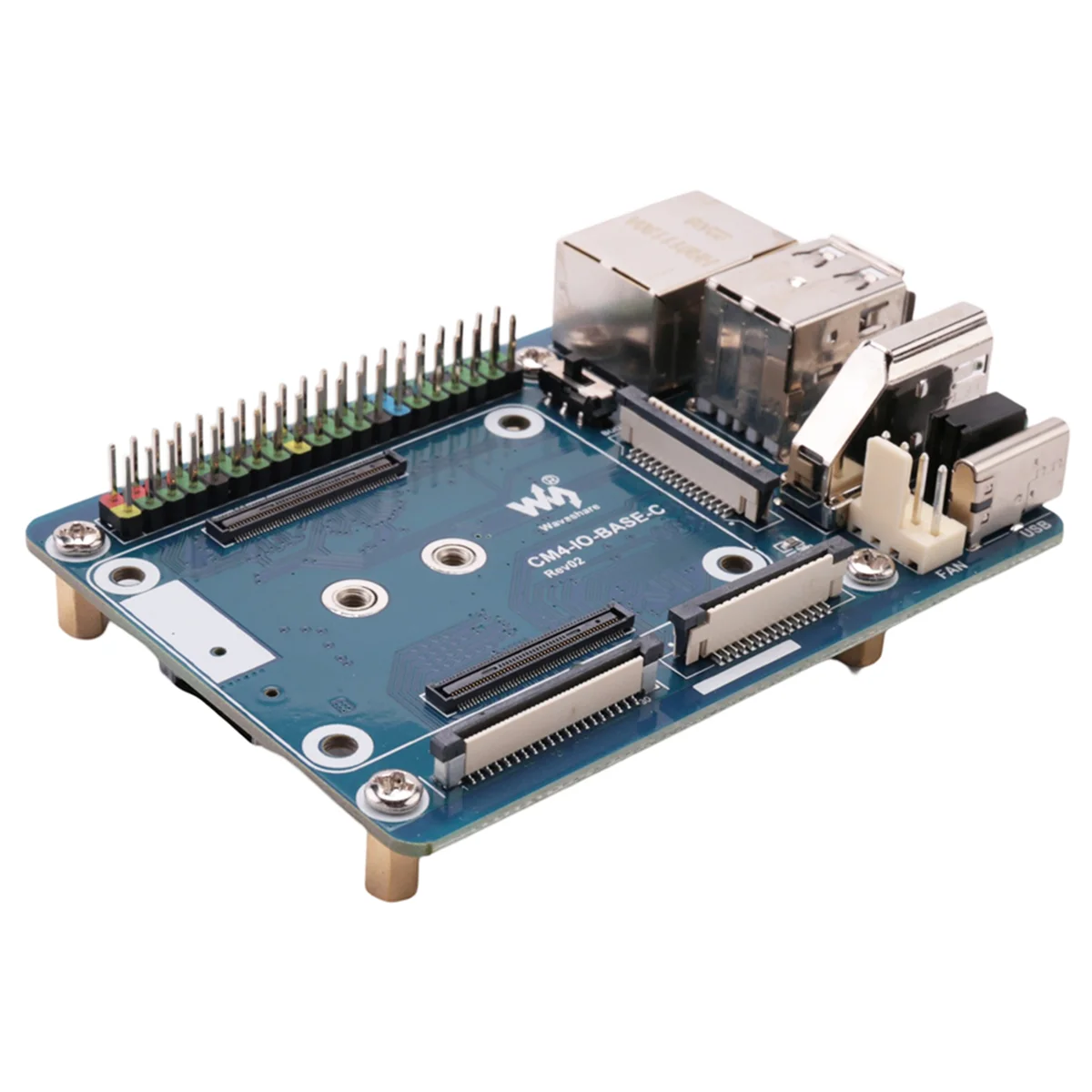 CM4-IO-BASE-C Expansion Board for CM4 Basic Expansion Board Advanced Version RJ45+M.2 M KEY