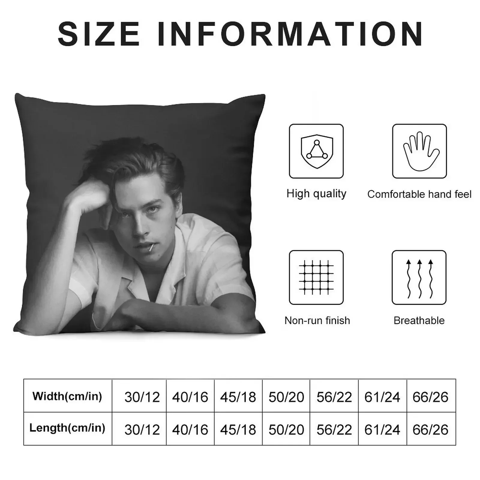 Cole Sprouse Throw Pillow home decor items Sofa Cushions Covers Cushion Cover For Sofa luxury home accessories pillow