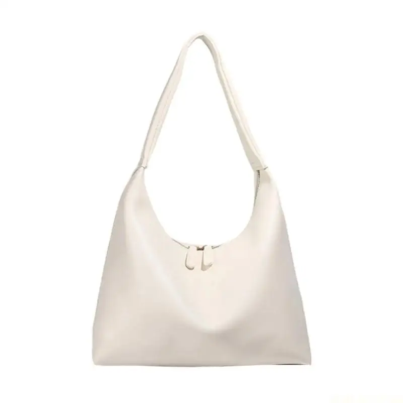 

X90D Shoulder Bag for Women Evening Clutch Purse Handbag PU Leather Underarm Bag with Zipper Closure Simple Hoboes Handbag