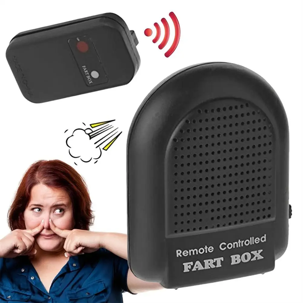 Novelties Remote Control Fart Box Joke Prank Electronic Fart Sound Machine Noise Maker Prank Toy Farting Toy Box Funny Presents