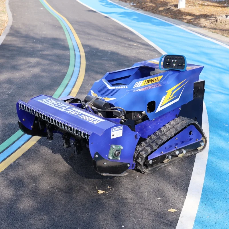

Customized CE EPA All Terrain Grass Cutting Machine Agriculture Rubber Tracks Remote Control Robot Lawn Mower