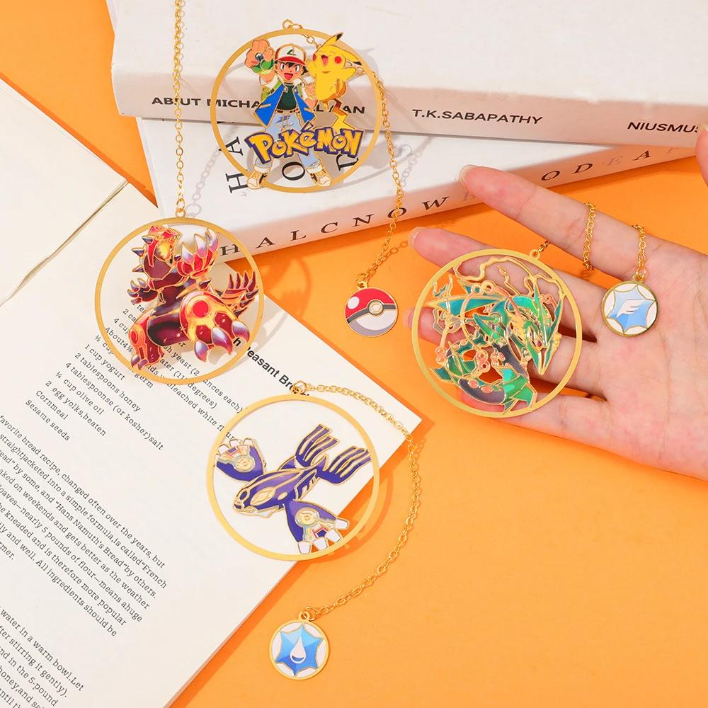 Pokémon Metal Bookmark Anime Fan Reading Accessory Birthday Gift for Family and Friends Beautiful Book Decoration
