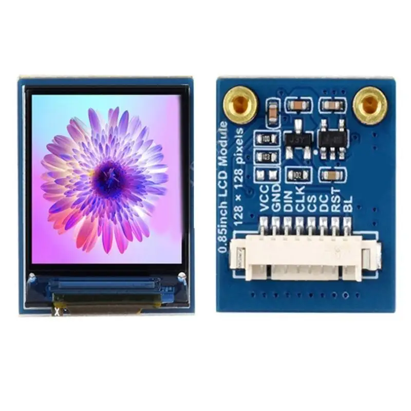 

Y1UB 0,85 дюйма Color TFT -дисплей модуля IPS IPS Дисплей дисплея 128x128 SPI -интерфейсы GC9107 Контроллер для RPI/RP2040