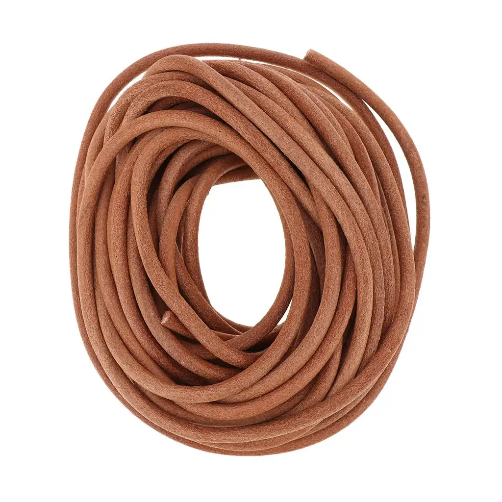 10m Round Leather Cord for Jewelry Making 5mm Diameter DIY Jewelry Cord Faux Suede Leather Cord Leather Rope Leather String