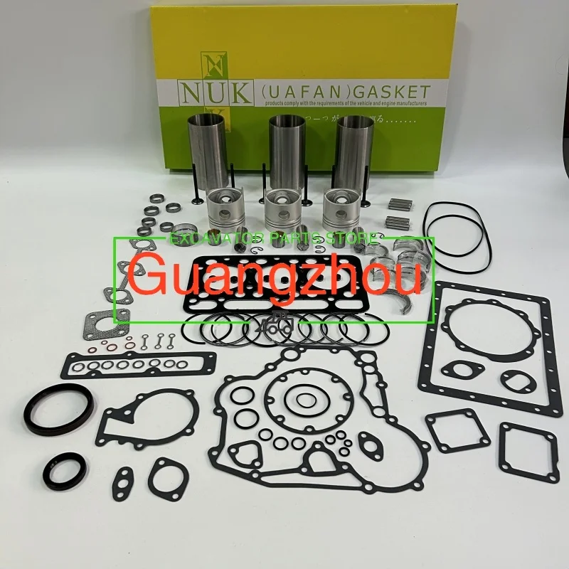 Overhaul Rebuild Kit for Kubota Engine D1101 D1102 Tractor L2050DT L235DT L2350 L235F