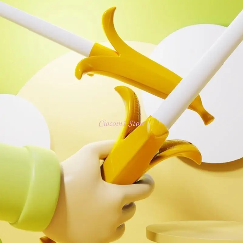 Y1UB Mới Lạ Chuối Thanh Kiếm Giải Nén Đồ Chơi Văn Phòng Người Lớn Lo Âu Đồ Chơi Nhập Vai Đạo Cụ