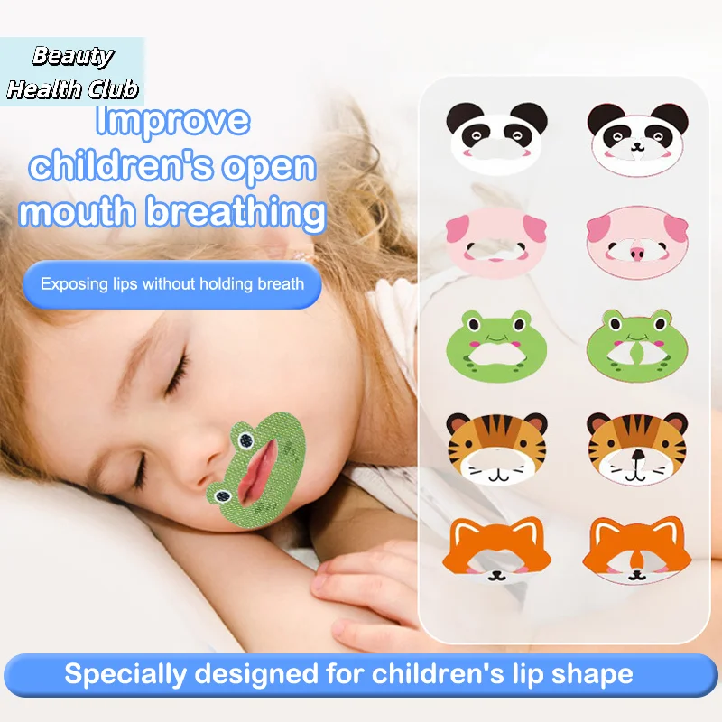 【30Sheets/Bag Anti-Snoring Stickers For Children Sleep Closed-mouth Stickers Breathing Correction Patch Shut Up Patch】
