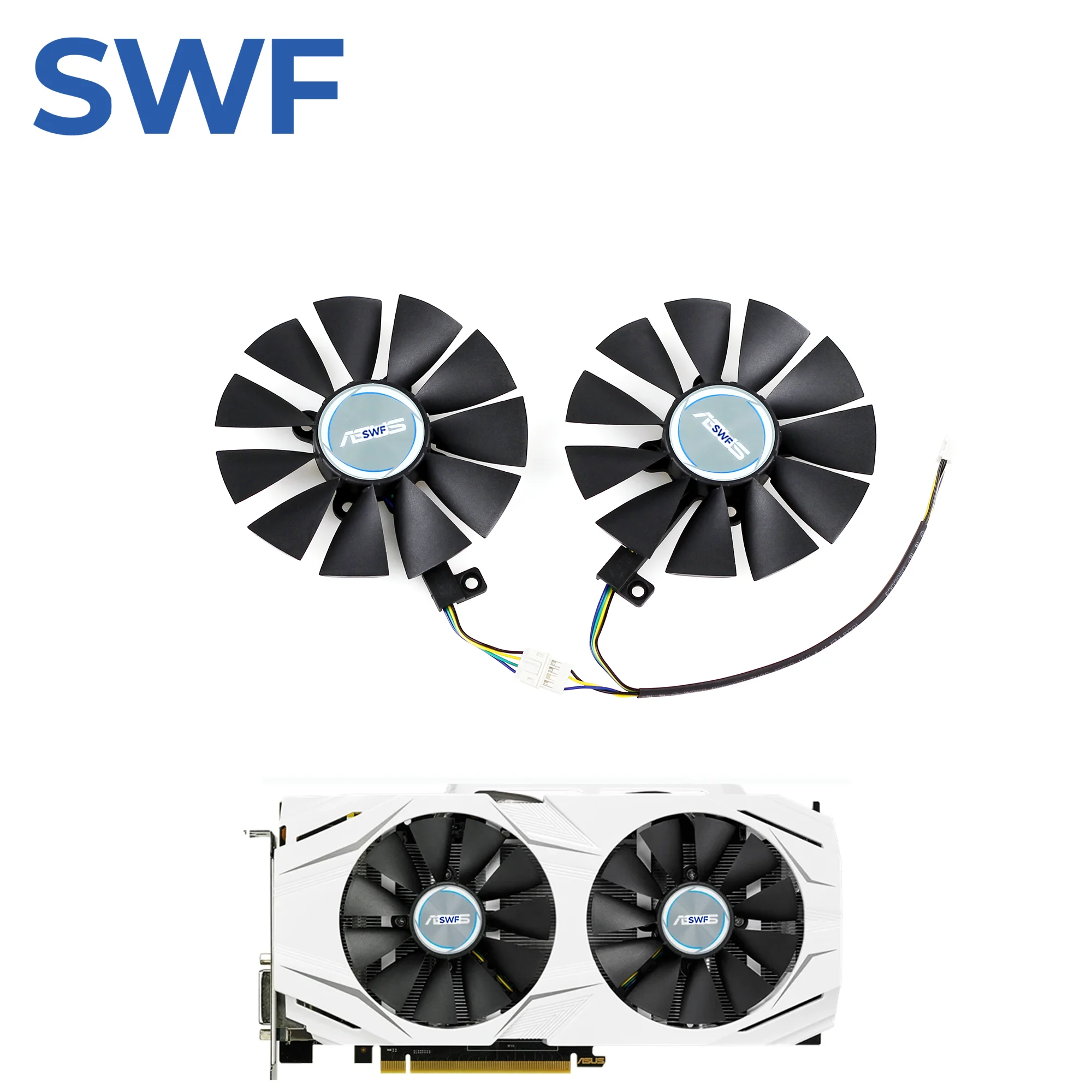87MM PLD09210S12HH Cooling Fan For ASUS GTX 1060 1070 RX 480 Graphics Card Cooler Fan FDC10U12S9-C T129215SU