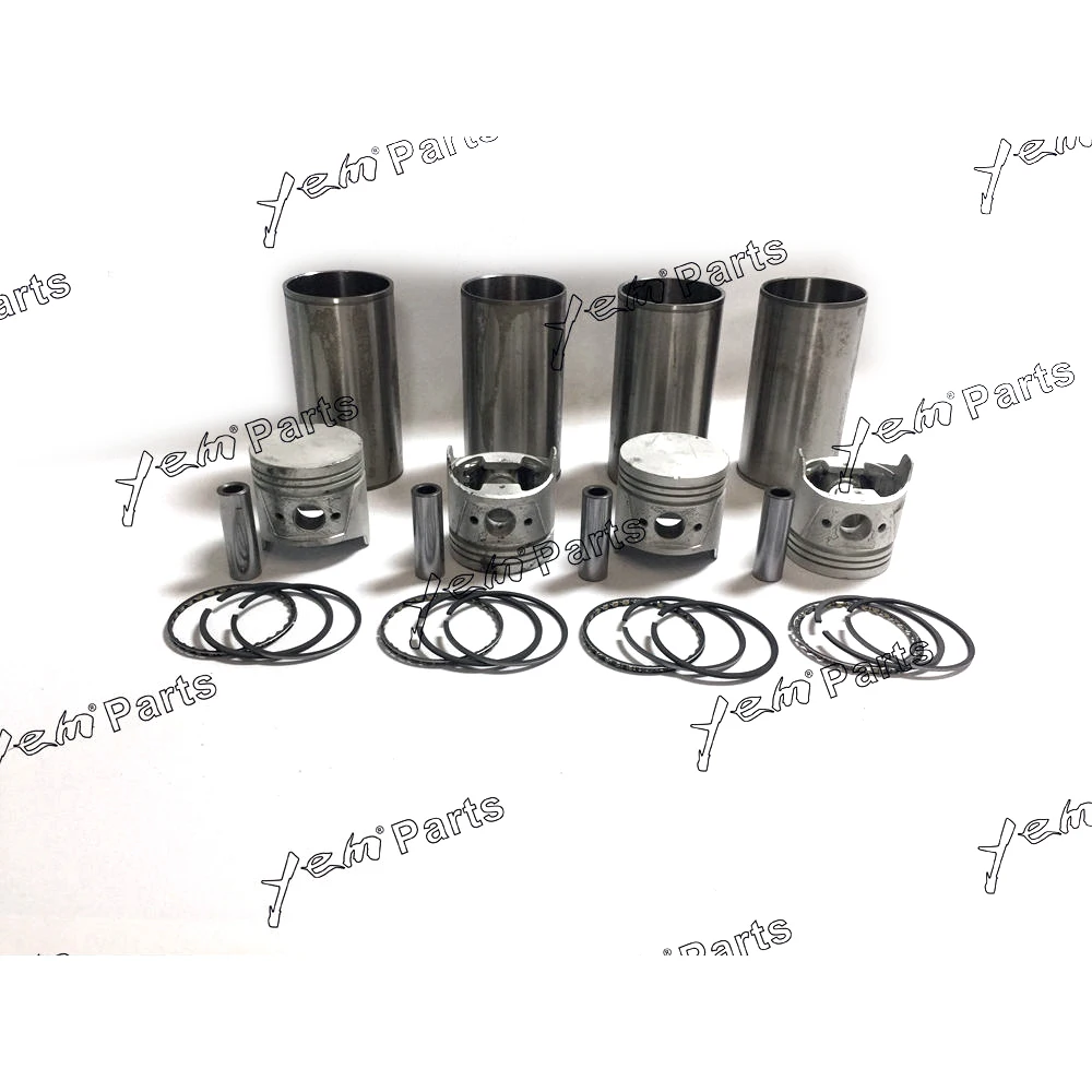 Pistão prático da forro do cilindro da revisão J15 com anéis para a peça do motor Nissan