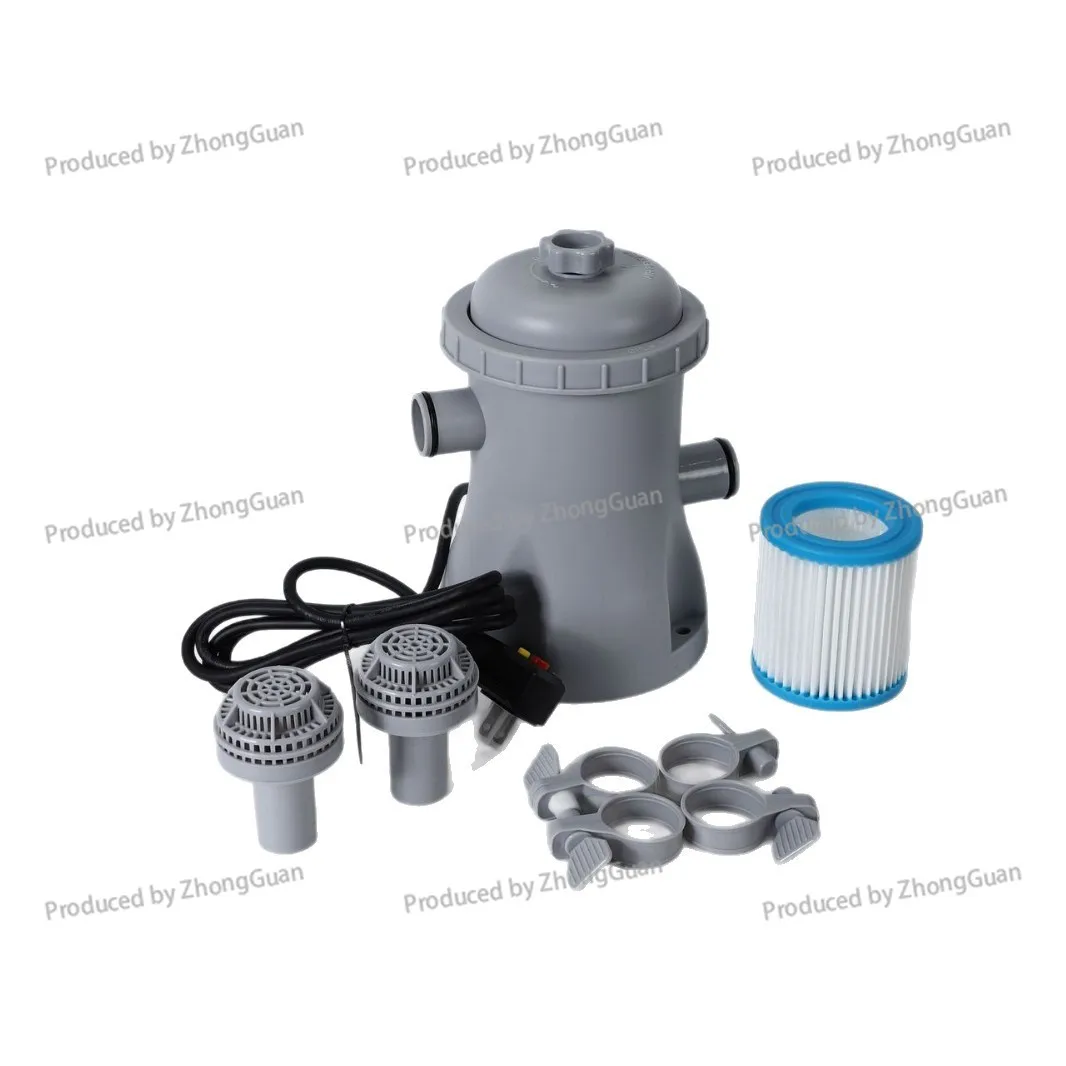 Portable Pool Filter Pump for Inflatable Pools, Easy-Setup Debris Cleaner & Water Circulation System