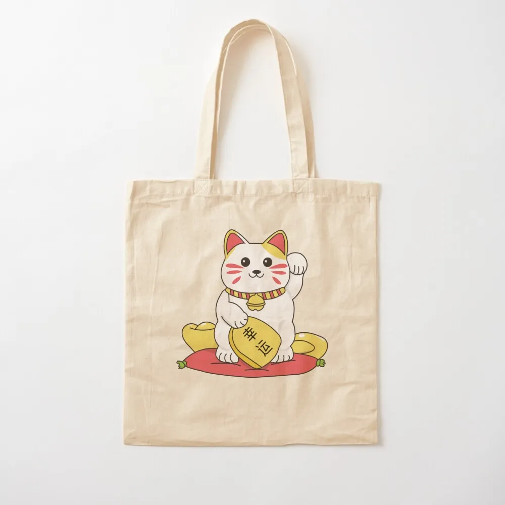 

Kawaii Maneki Neko Tote Bag eco bag folding tote bag men Canvas Tote