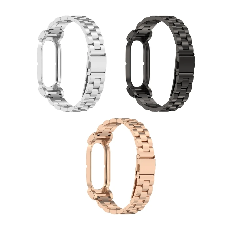 96BA Metall-Smartwatch-Ersatzarmband, Armband für Reisen in der Stadt, Schreibtischzeit und Kleidung täglichen Gebrauch – Detail 1