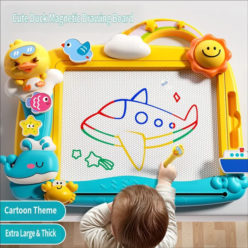 Children Drawing Board Magnetic Drawing Board Kids Toy Graffiti Board Toddler Writing Table Magnet Pen Color Painting Pad