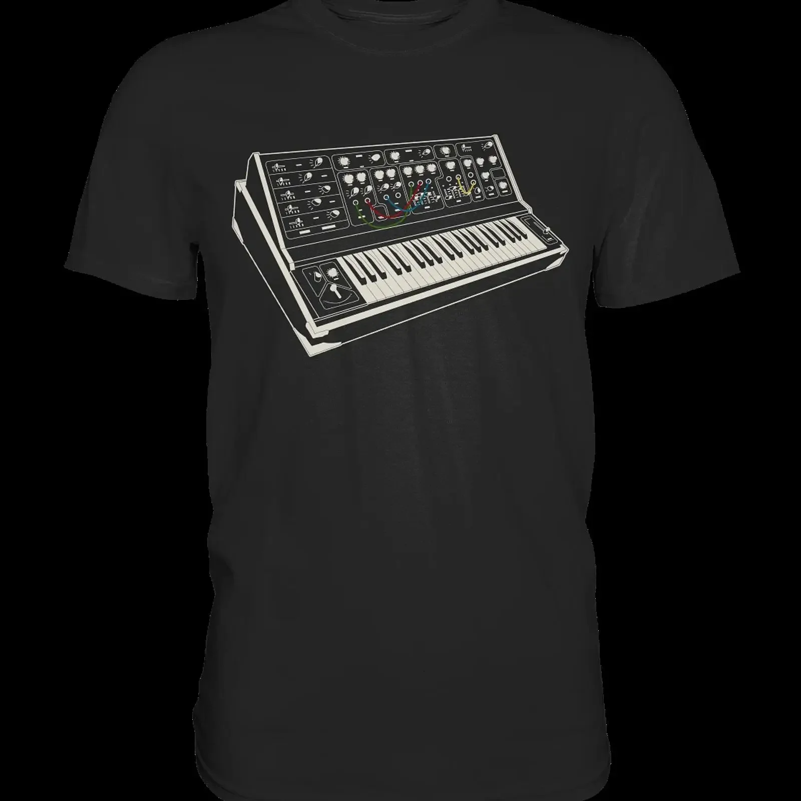 Modular Synthesizer Analog Retro Elektro Musik T Shirt vintage Washed designer clothes Slightly homme Unisex Breathable