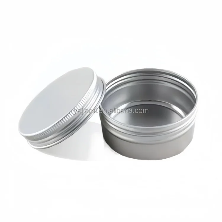 Custom Made Lid Aluminum Jars   Metal Tin Container