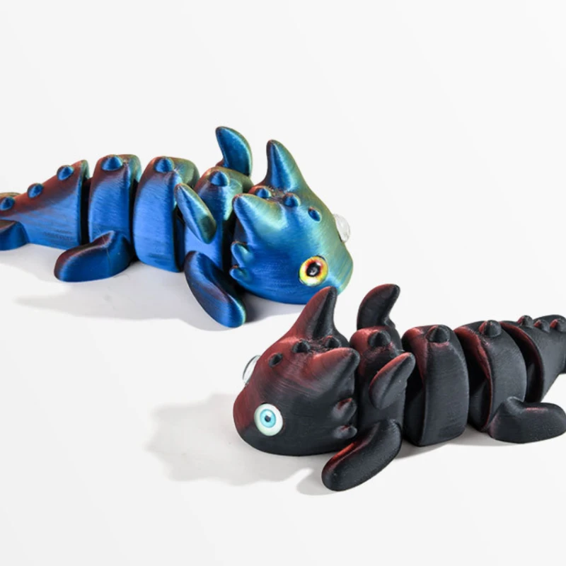 ثلاثية الأبعاد الطباعة السمندر أرقام متعددة المفاصل المنقولة محاكاة الحيوان للمنزل سطح المكتب زخرفة الاطفال هدية المشهد الديكور