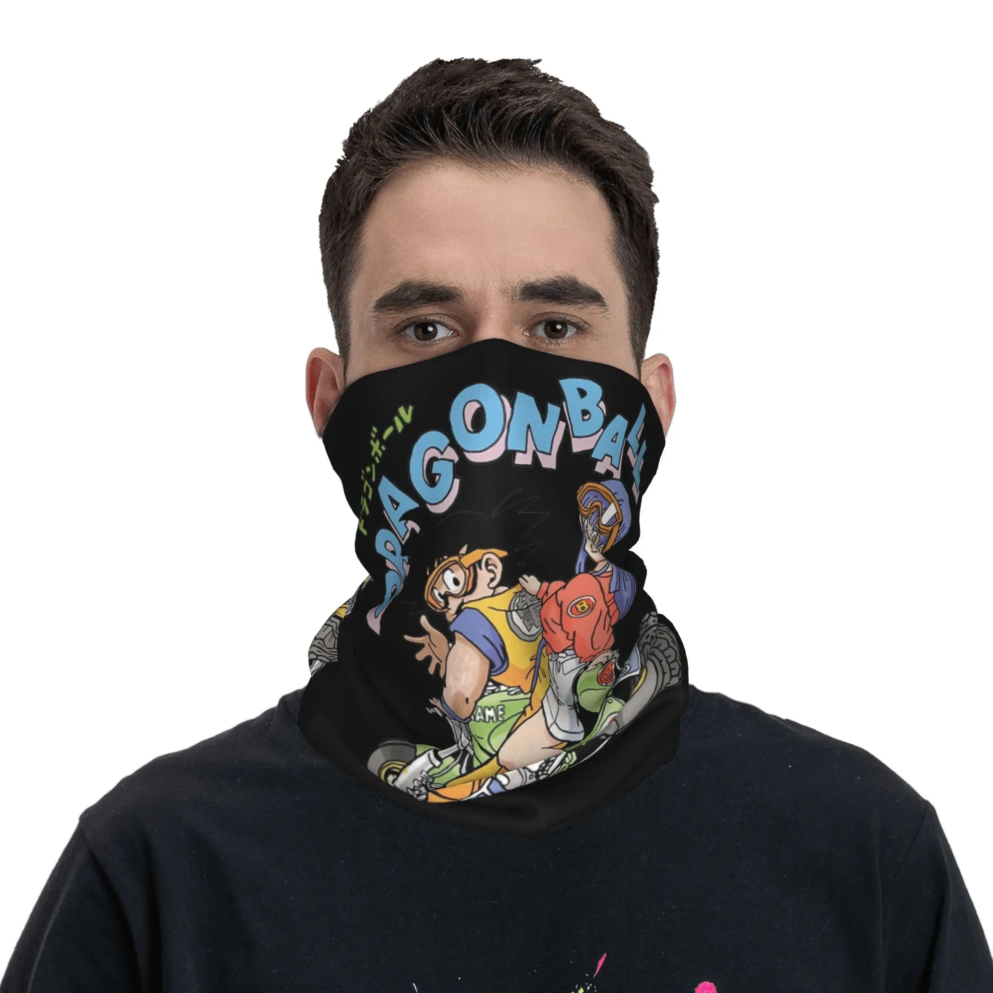 dragonball dragonballz dbz Mask Scarf Merch Neck Cover  Bandana Multifunctional Fishing Balaclava for Men Women Breathable