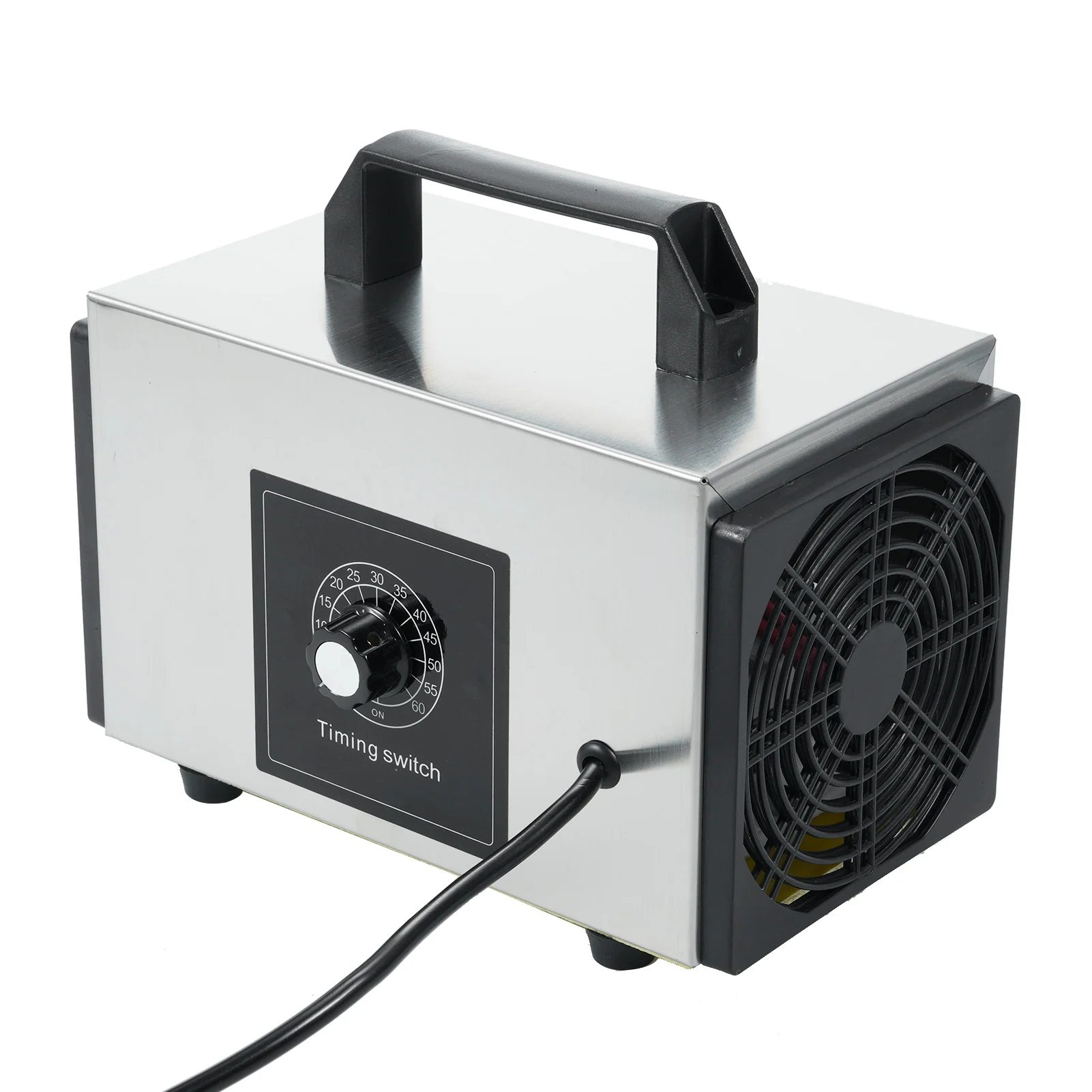 Purificador de aire de 220V, generador de ozono, limpiador de aire de 60 g/h, ozonizador doméstico, ozonizador portátil, generador de O3 con interruptor de sincronización