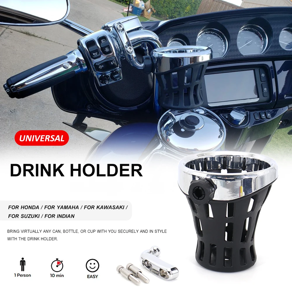 New 2021 2020 - 2018 Goldwing GL1800 Motorcycle Accessories Handlebar Cup Holder Drink Mounted For Honda Gold Wing GL 1800 F6B