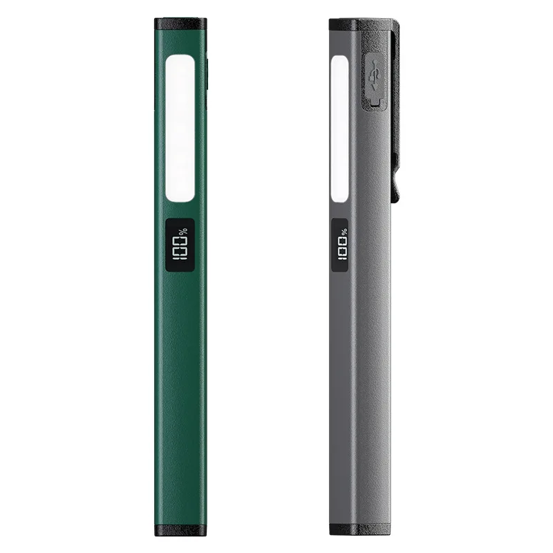 

Work Light COB Aluminum Alloy Pen Clip Light USB Charging Auto Repair Work Light Strong Magnetic Adsorption Flashlight