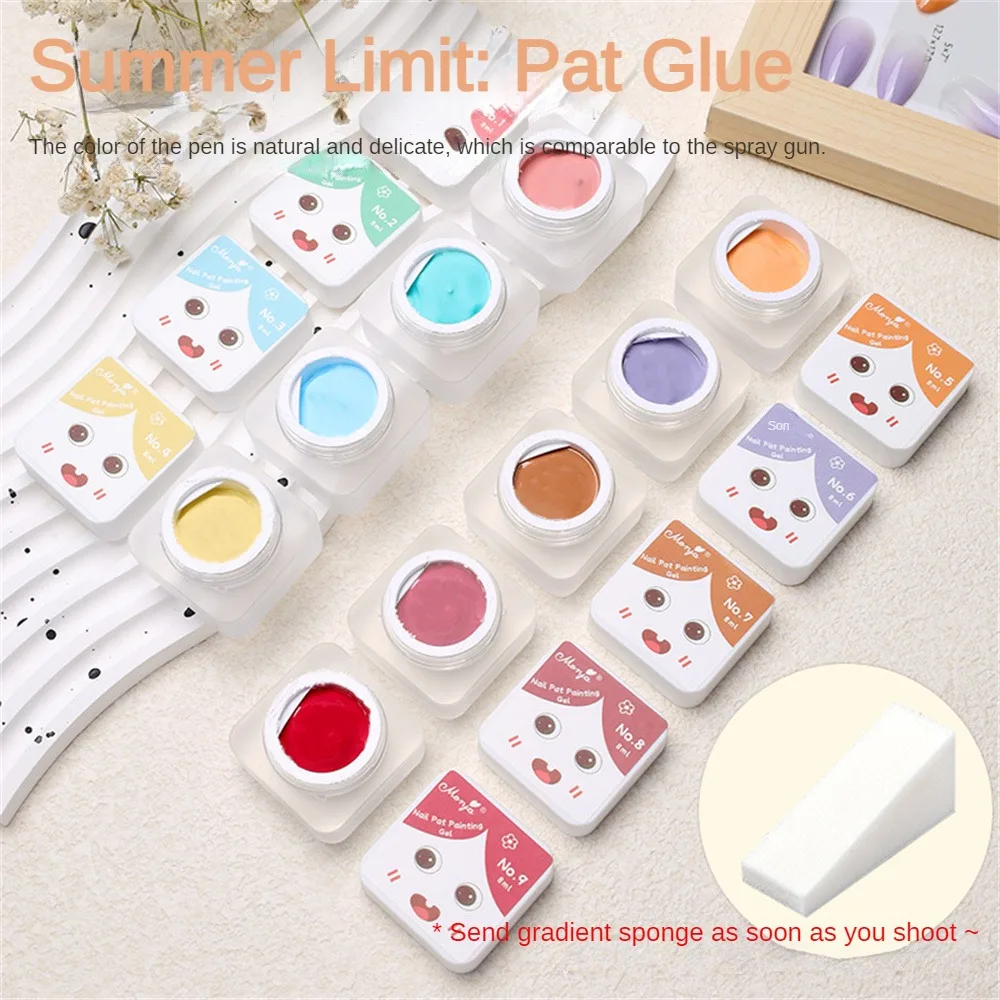 Pat Ombre Gel New Arrival Fast Gradient Painting Gel DIY Creamy Texture Nail Gel Polish Manicure Varnishes Solid UV Gel