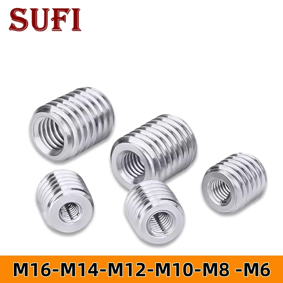 5pcs Internal and External Teeth Adapter Screw M14 M12 M10 M8 M6 Wire Opening Conversion Screw M10*1 External Teeth for DIY