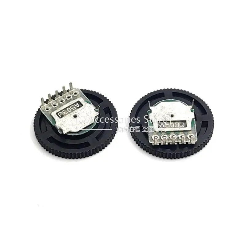 10PCS Theater Machine Video Machine Radio Dial Potentiometer A503 Duplex 5Pin A50K Gear Volume Switch 20*2MM