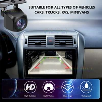 5V 12V CCD Wide Angle HD Car Rearview Camera Rear View Video Vehicle Camera Backup Reverse Camera Night Vision Parking Camera 6