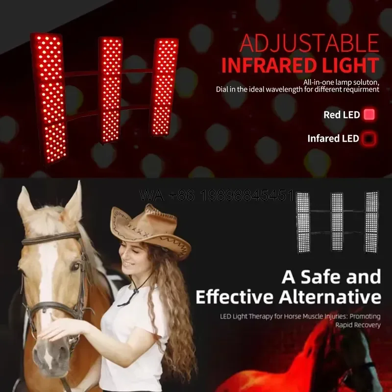 Wmwmnu for Equine Full Body Solarium Stable Horse Light with Infrared Red Features