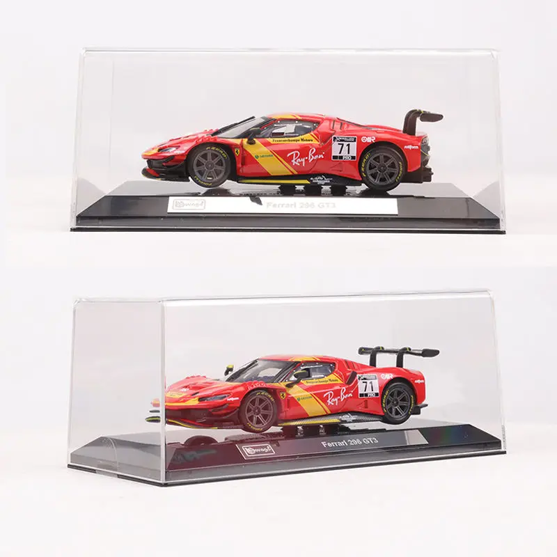 Bburago 1:43 Ferrari 499p LMH Ferrari 296 GT3 2023 Model samochodu 2023 24H LE MANS CHAMPION Samochód ze stopu aluminium Odlewane samochody sportowe Zabawka wyścigowa