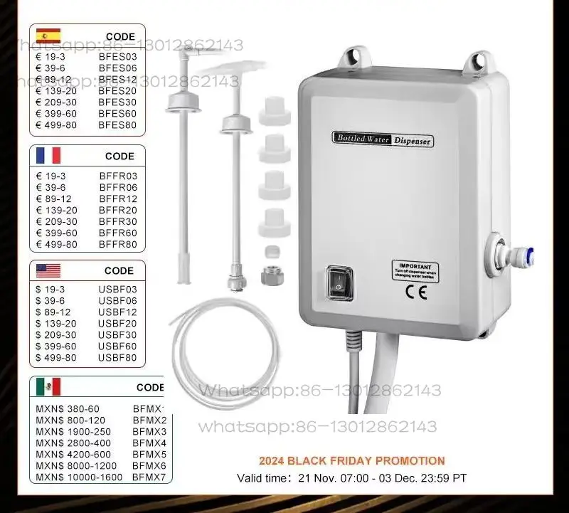 Water Bottle Dispenser Pump System Filter Softener Single/Double Pipe Reverse Osmosis Equipment for Refrigerator Ice Maker