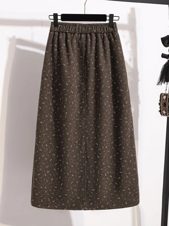 Jupe midi ample à imprimé flor - Midi Skirt Floral avis et prix
