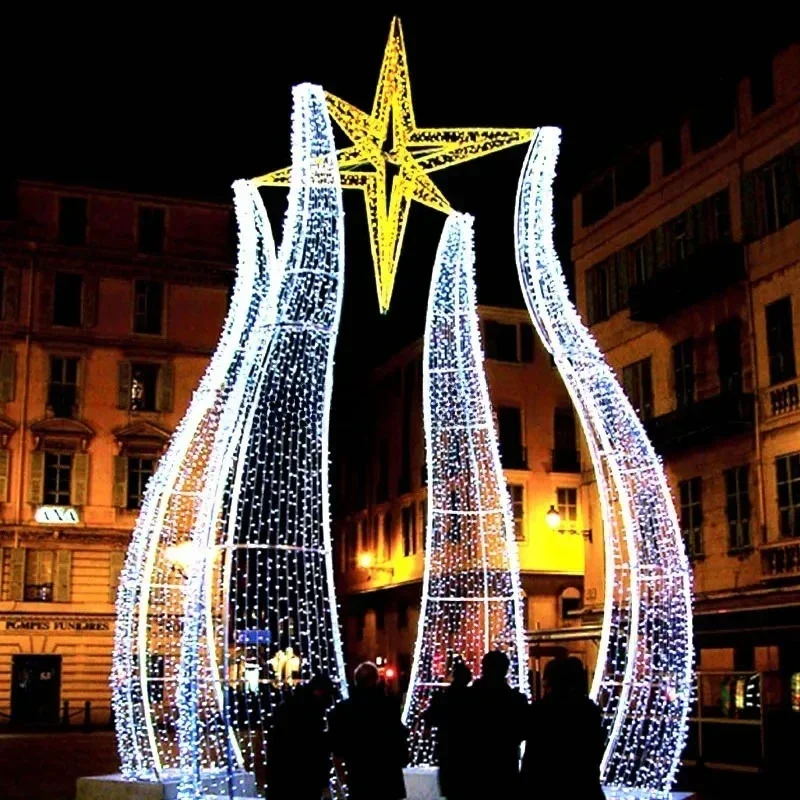 3D decoration motif light for Christmas new year Commercial Use Holiday Decoration