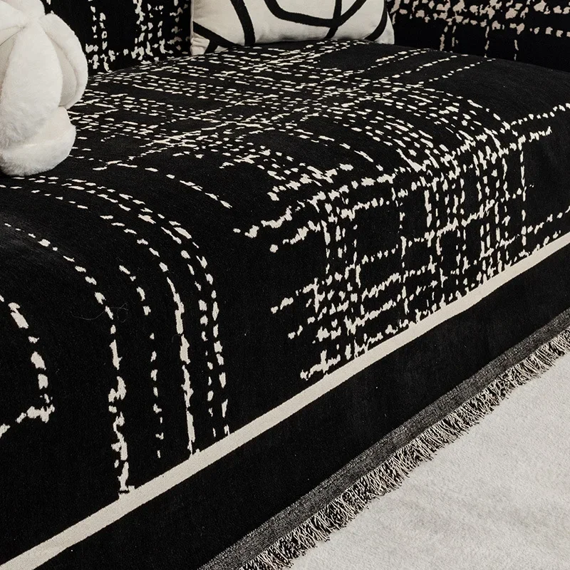 Chenille Sofa Cover Cloth Bohemian Premium Feeling Four Seasons Universal Sofa Cover Simple and Fashionable Sofa Blankets