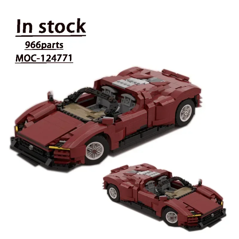 MOC-124771SP3 Supercar Assembly Splicing Building Block Model Racing Track Sports Car MOC Creative Building Blocks Toy Gift