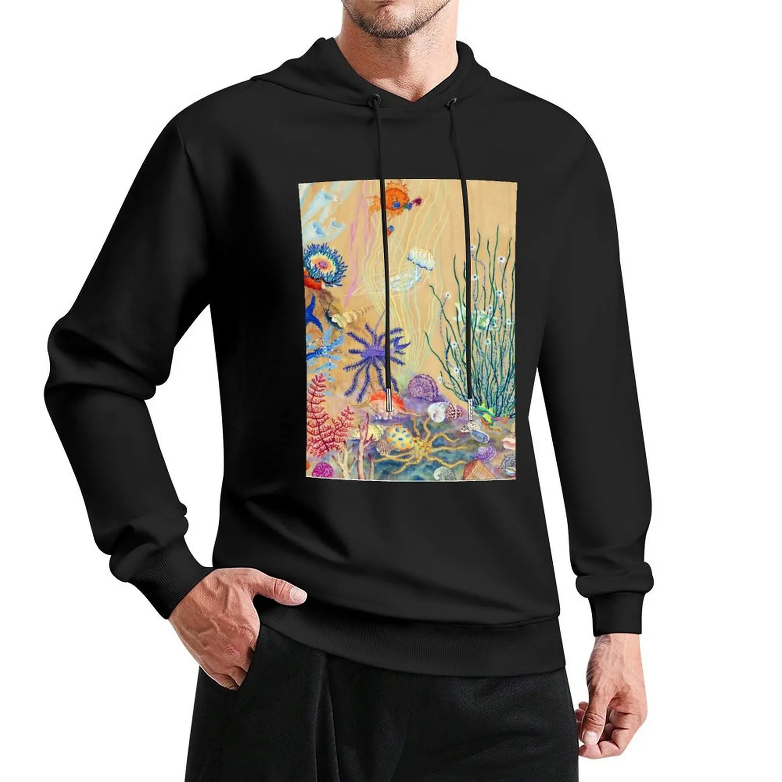 Octopia - octopus' colorful garden part 2 Pullover Hoodie men wear fashion men hoodies for men high quality