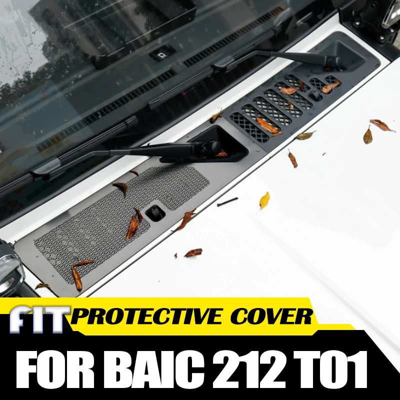 

Car Front Hood Water Guide Groove Protective Cover Fit for BAIC 212 T01 2024 2025 Modified Car Air Conditioning Air Inlet Filter