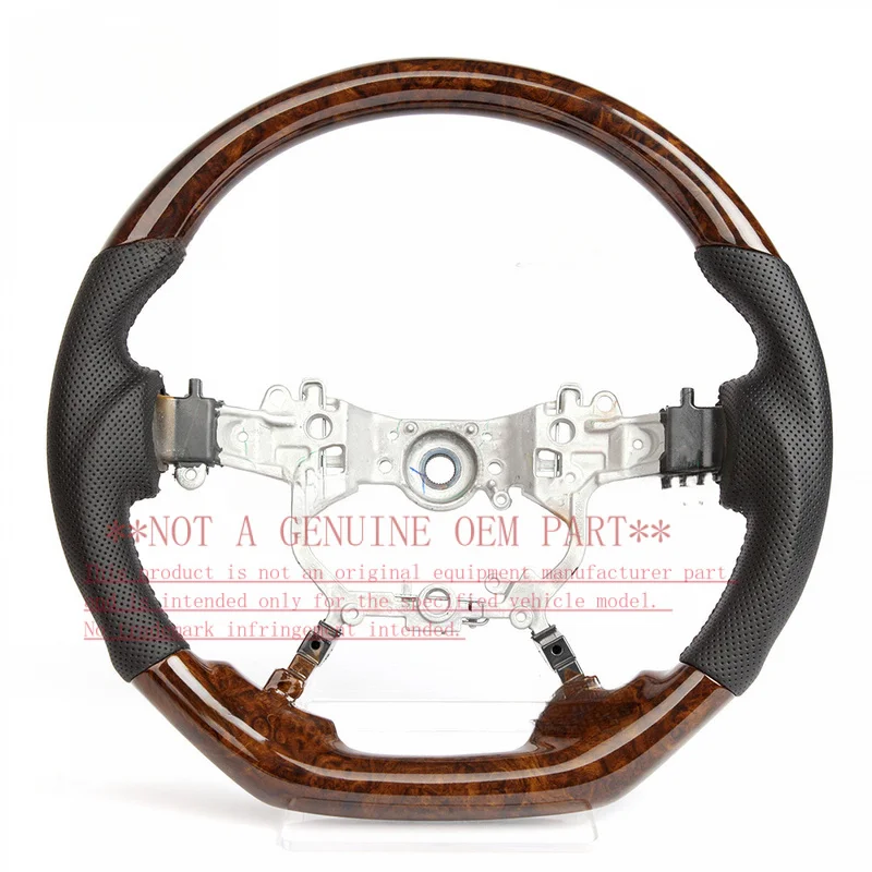 For Toyota Land Cruiser Retro Solid Wood Modified Steering Wheel Horn Cover Shell Decorative